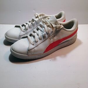 Puma Kids Sneakers in White and Red